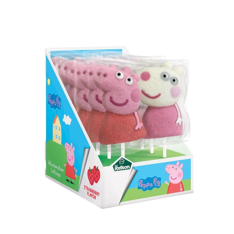 Peppa Pig Marshmallow Lollipop 12x45g.