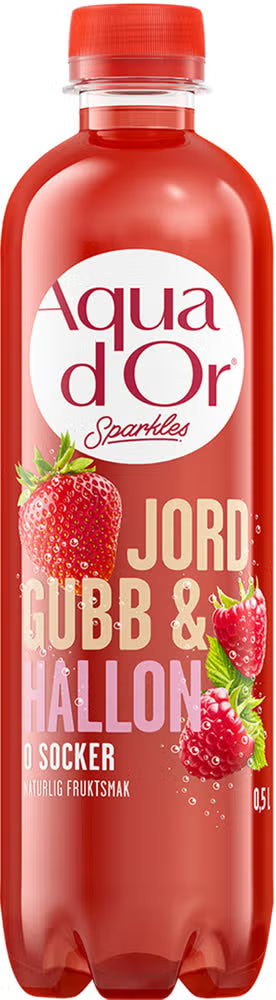 Aquador Sparkles Jordgubb & Hallon 12x50cl