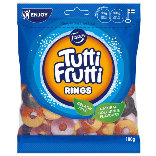 Fazer Tutti Frutti Rings 24x120g