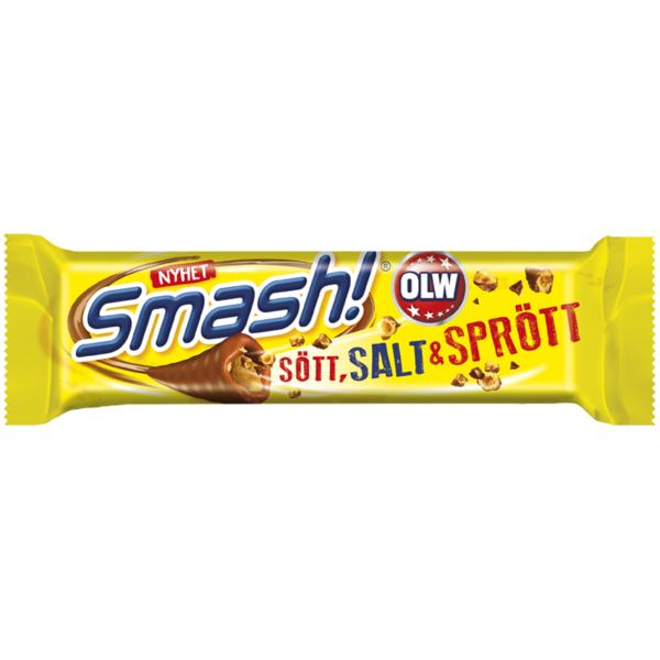 OLW Smash! Bar Salt Caramel 25x40g.