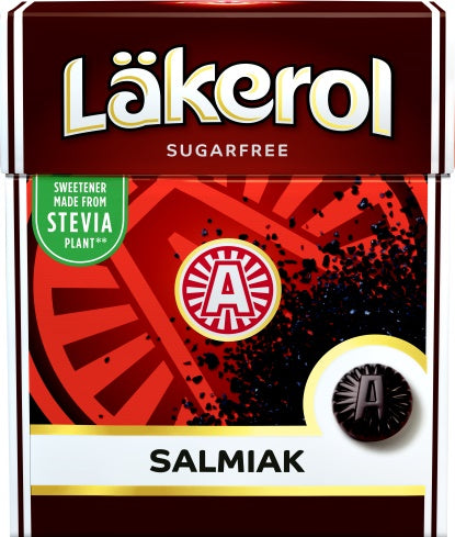 Cloetta Läkerol Salmiak 48x25g.