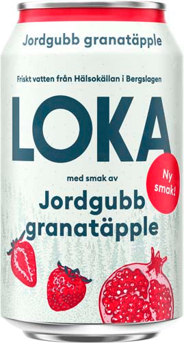 Loka Jordgubb Granatäpple 20 X 33cl