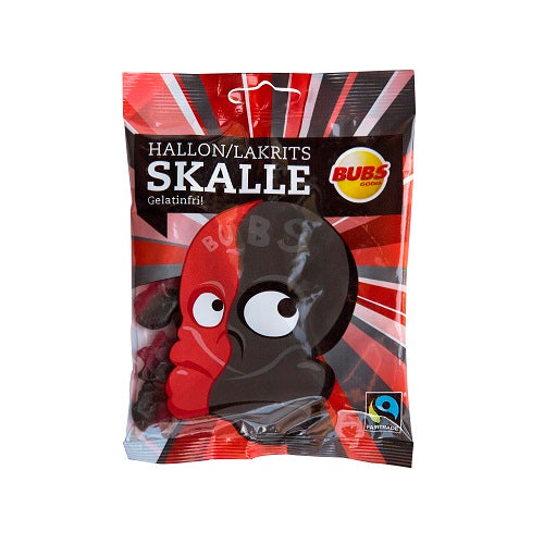 Bubs Hallon/Lakrits Skalle 16x90g.