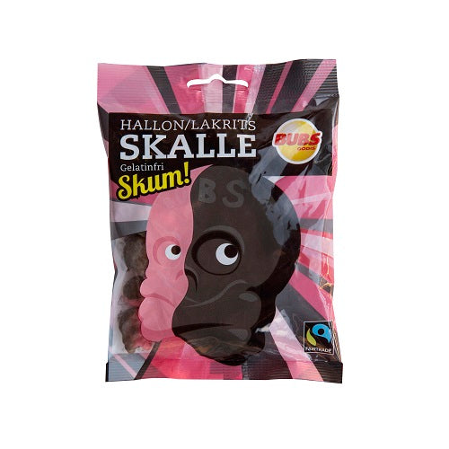 Bubs Hallon/Lakrits Skalle Skum 12x90g