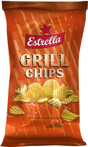 Estrella "Stor påse" Grillchips 18 X 275g.