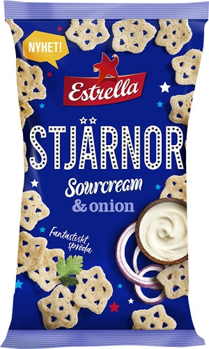 Estrella Stjärnor Scr & Onion 12 x 85g