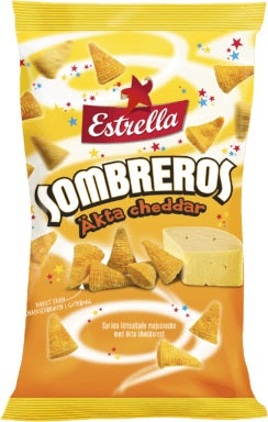 Estrella Sombreros Äkta Cheddar 12 X 125g