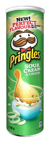 Pringles Sour Cream & Onion 165g X 19st.