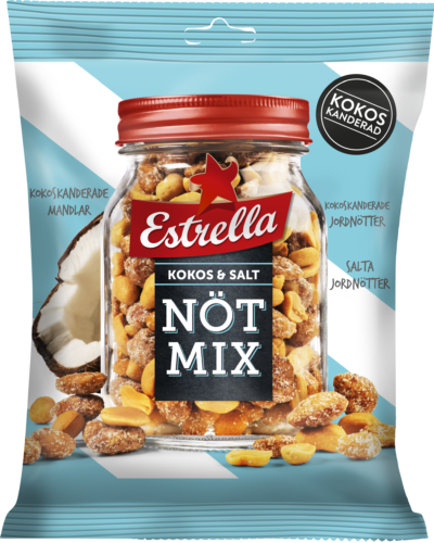 Estrella Nötmix Honung & Salt Mandel 175g.