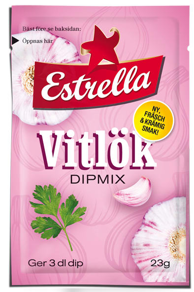 Estrella Dipmix Vitlök 18 x 24g.