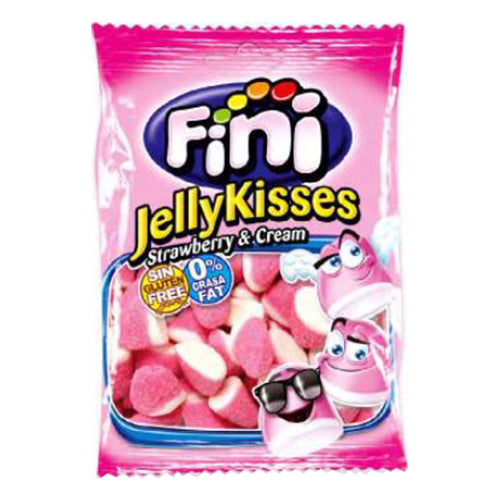 Fini Jelly Kisses "Jordgubbsdrömmar" Halal 12x80g.