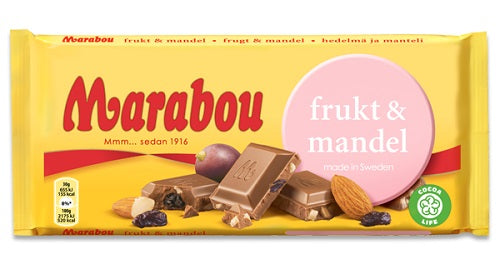 Marabou Frukt & Mandel 15x160g.