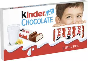 Kinder Chocolate 8p. 10 x 100g.