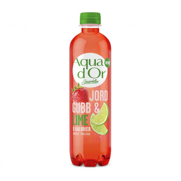 Aquador Sparkles Jordgubb & Lime 12x50cl