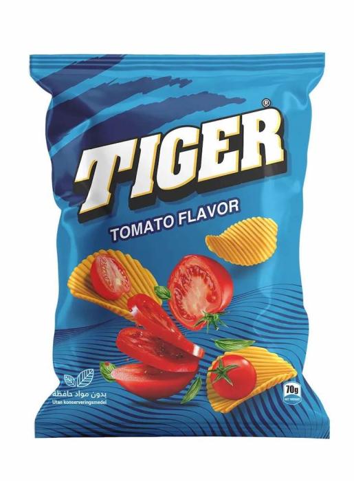 Tiger Chips Tomat 12x70g