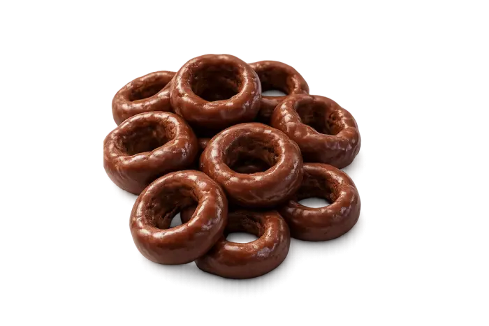 Chokladdoppade Jordnötsringar 5kg