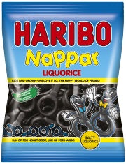 Haribo Nappar Lakrits 20x80g.