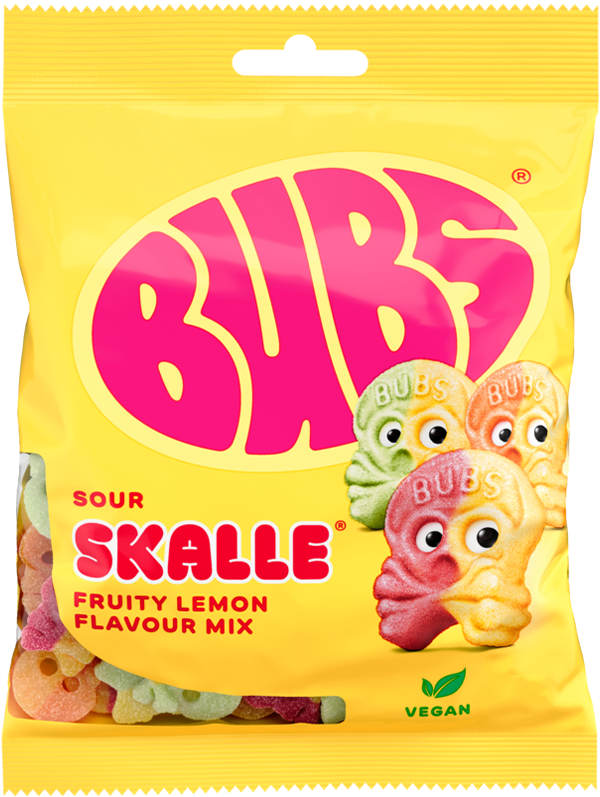 BUBS Lemon Raspberry  Skalle 12x155g