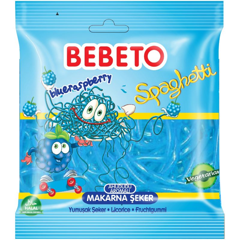 Bebeto Spaghetti Blue Raspberry 70g