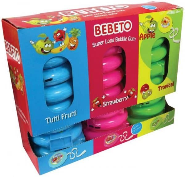 Bebeto Bubble Gum Roll 24x36g