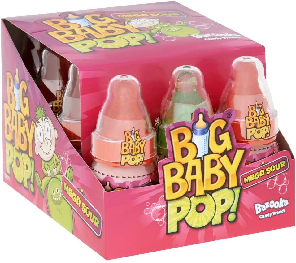 Big Baby Pop Mega Sour 12x 32g