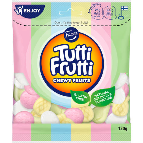 Fazer Tutti Frutti Chewy Fruits 24x120g