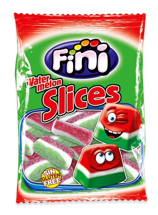 Fini Jelly Sour Watermelon Slices Halal 75g. 12st.
