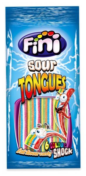 Fini Sour Tongues 6 Colour Halal 80g