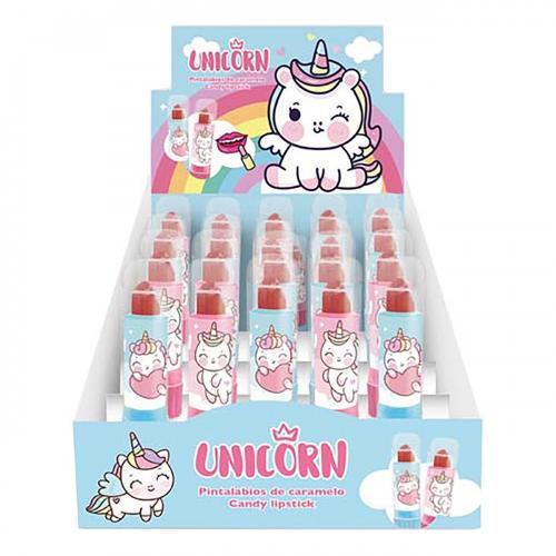Funy Candy Unicorn Lipstick 20x5g.