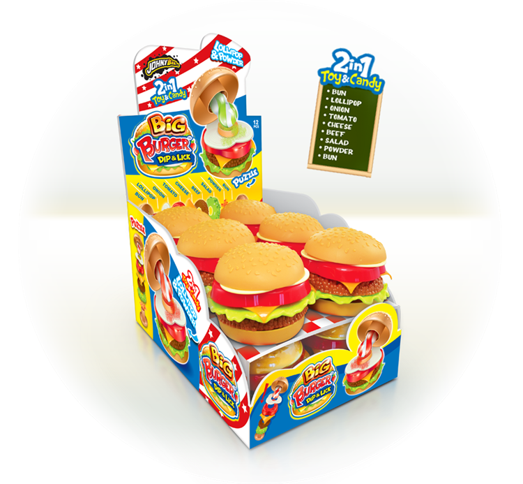 Johny Bee Big Burger Lick & Dip 12st.