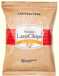 Lantchips Lättsaltade 10x200g
