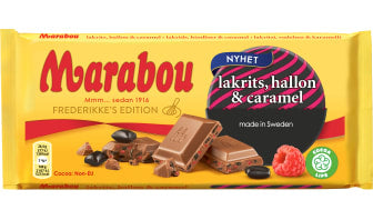 Marabou Lakrits Hallon Caramel 15x160g.