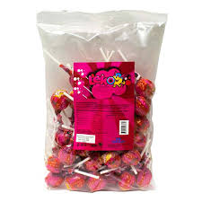 Leko Jordgubbs Klubba Med Tuggummi 48st