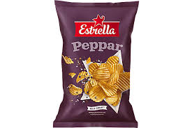 Estrella "Stor påse" Pepparchips 18 X 275g.