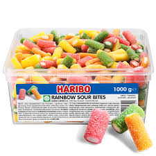 Haribo Rainbow Sour Bites 1Kg