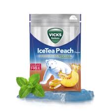 Vicks Ice Tea Peach 72g.