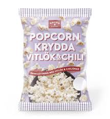 Popcornkrydda Chili Vitlök 10x25g