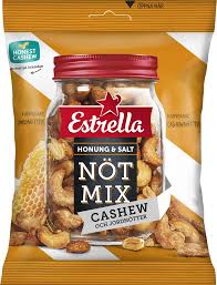 Estrella Nötmix Honung & Salt 175g.