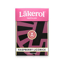 Cloetta Läkerol Raspberry Liqorice 48x25g.