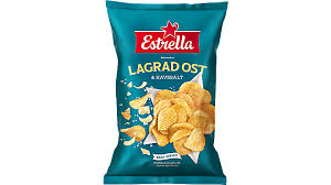 Estrella "Stor påse" Lagrad Ost & Havssalt 18 X 275g.