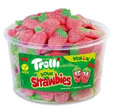 Trolli Sura Jordgubbar 1Kg