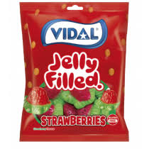 Vidal Jelly Filled Strawberries 14x90g