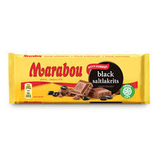 Marabou Black Saltlakrits 24x100g.