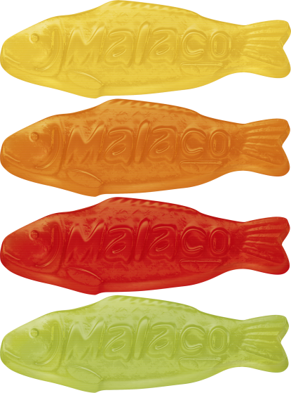 Malaco Pastellfisk 3Kg