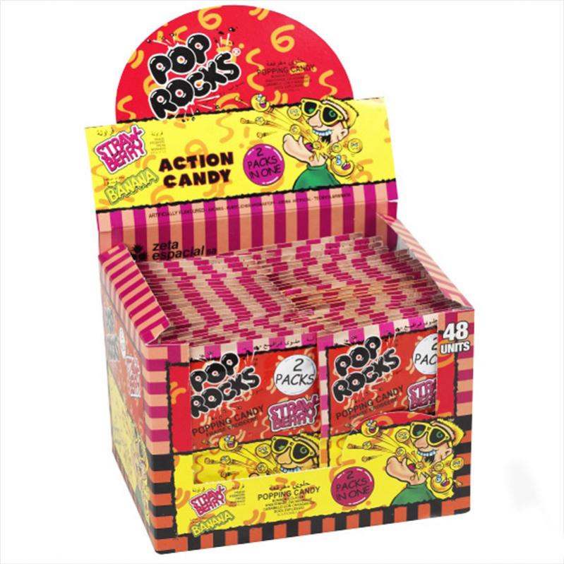 Pop Rocks Strawberry-Banana 48x6g