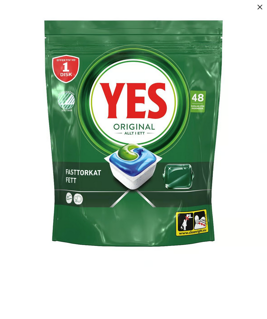 Yes Original Disktabletter Allt i Ett 48st