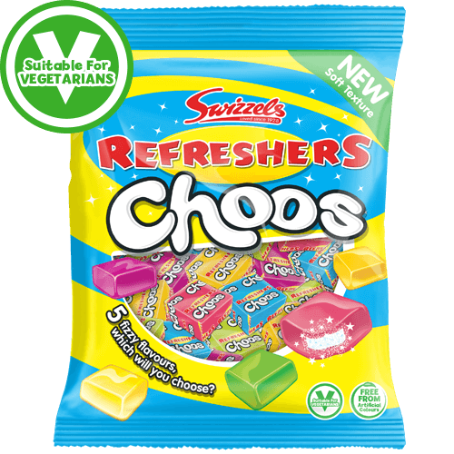 Swizzels Refreshers Choos 12x150g.