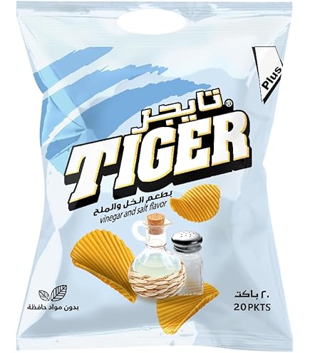 Tiger Chips Vinegar & Salt 12x70g