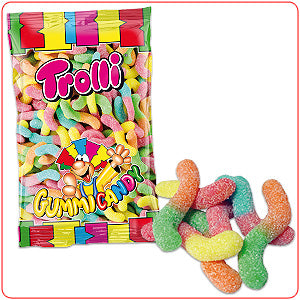 Trolli Lysmaskar Sour Glow Worms 1,0Kg