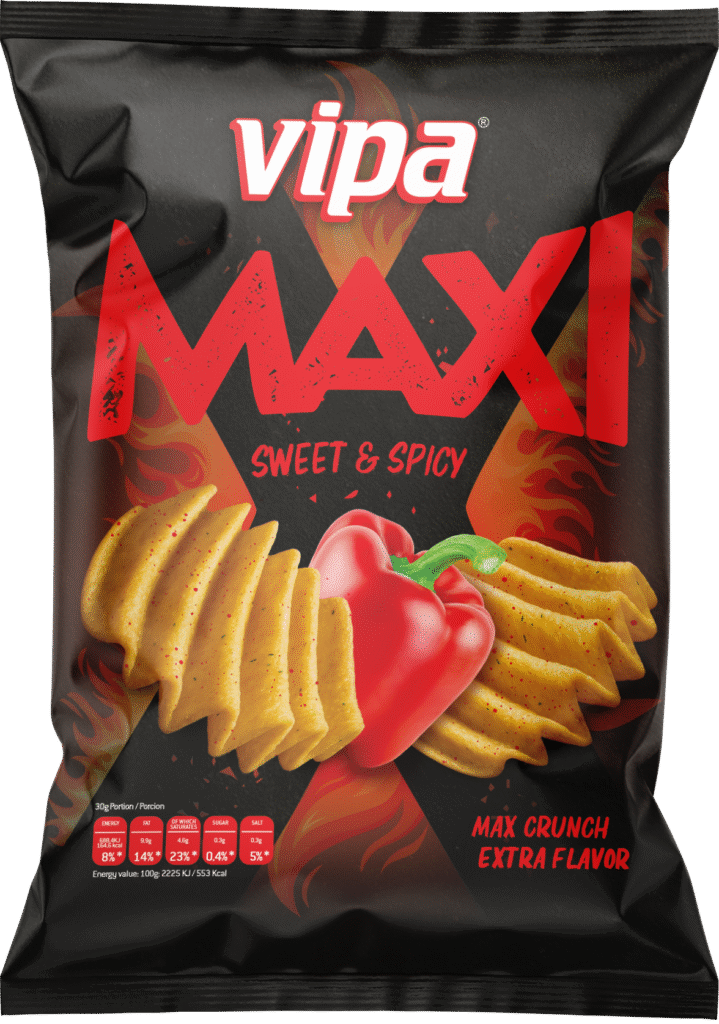 Vipa Chips Sweet & Spicy 16x140g.